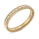 18K Yellow Gold 0.97ctw Diamond Bangle