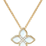 18K Yellow Gold 0.06ctw Diamond Pendant Necklace