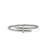 Sterling Silver  0.16ctw Diamond Flex Bracelet
