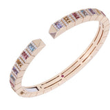 18K Yellow Gold 0.89ctw Diamond Bangle