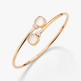 18K Rose Gold 0.02ctw Diamond Bangle