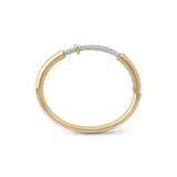 14K White Gold 1.72ctw Diamond Bangle