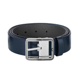 Montblanc Blue/Grey 35 Mm Reversible Leather Belt 131193