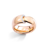 18K Rose Gold 0.08ctw Diamond Right Hand Ring