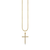 14K Yellow Gold 0.42ctw Diamond Cross Charm