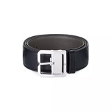 Montblanc Reversible Black/Grey Leather Belt Ref. 131162