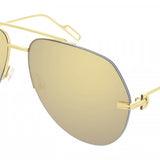 Cartier CT0170S 003 62 - Gold Precious,Gold Finish ,Full Frame Sunglasses