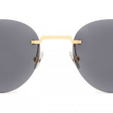 Cartie  CT0331S 002 51 - Gold Pasha de Cartier,Gold Rimless Frame.