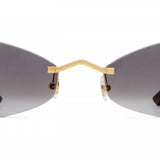 Cartier  CT0433S 001 55 - Gold Panthère De Cartier, Gold Rimless Frame