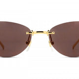 Cartier CT0543S 003 58 - Gold Clash de Cartier,Gold Rimless Frame