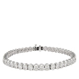 Platinum 7.36ctw Diamond Tennis Bracelet