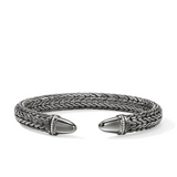 John Hardy Sterling Silver  0.25ctw Diamond Cuff Bracelet