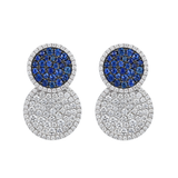 18K White Gold 1.90ctw Jacket Earrings