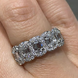 18K White Gold 2.90ctw Diamond Solitaire Ring