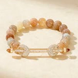18K Rose Gold 1.92ctw Diamond Bead Bracelet