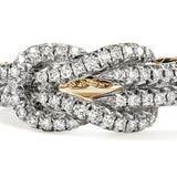 18K Two-Tone 0.48ctw Diamond Right Hand Ring