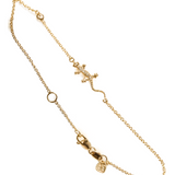 14K Yellow Gold Diamond Charm Bracelet