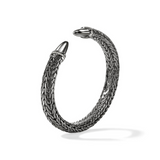 Sterling Silver Black Rhodium 0.25ctw Diamond Cuff Bracelet