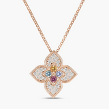 18K Rose Gold 0.35ctw Diamond Pendant Necklace