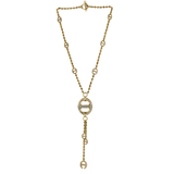 18K Yellow Gold 7.27ctw Diamond Y Shaped Necklace