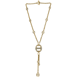 18K Yellow Gold 7.27ctw Diamond Y Shaped Necklace