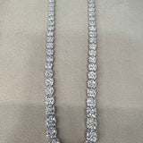 18K White Gold 0.05ctw Diamond Initial Pendant Necklace