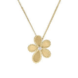 18K Yellow Gold 0.06ctw Diamond Pendant Necklace
