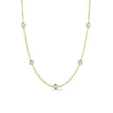 18K Yellow Gold 2.50ctw Diamond Charm Necklace