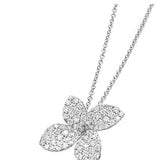 18K White Gold 0.63ctw Diamond Chain Necklace