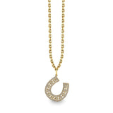 14K Yellow Gold 0.31ctw Diamond Pendant Necklace