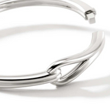 Sterling Silver Surf Hinged Bangle