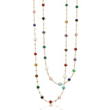 18K Rose Gold 0.01ctw Diamond Channel Set Necklace