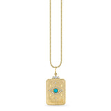 14K Yellow Gold 0.114ctw Diamond Charm Necklace