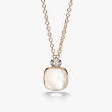 18K Rose Gold 0.10ctw Diamond Pendant Necklace