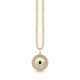 14K Yellow Gold ctw Diamond Pendant Necklace