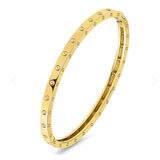 18K Yellow Gold Pois Moi Bangle