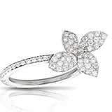 18K White Gold 0.45ctw Diamond Right Hand Ring