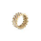 18K Yellow Gold 1.28ctw Diamond Right Hand Ring