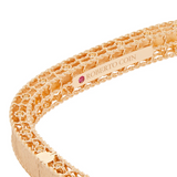 18K Rose Gold 0.9ctw and 0.45ctw Rubies Diamond Bangle