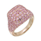 18K Yellow Gold Sapphire 3.17ctw Diamond Solitaire Ring