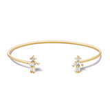 18K Yellow Gold 0.34ctw Diamond Cuff Bracelet