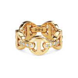 18K Yellow Gold 0.07ctw Diamond Eternity Ring