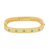 18K Yellow Gold 0.09 ctw Diamond Bangle