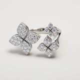 18K White Gold 0.78ctw Diamond Fahion Ring