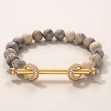 18K Yellow Gold 1.08ctw Diamond Bead Bracelet
