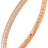 18K Rose Gold 0.61ctw Diamond Bangle