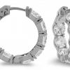 18k Gold 8.71ct Round Cut Diamond Inside Out Hoops Jewels in Paradise Aruba