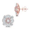 18k Rose Gold Fancy Cut Flower Earrings Jewels in paradise Aruba