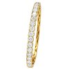 18k Gold 7.61ct Round Cut Diamond Bangle Jewels in Paradise Aruba