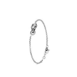 Legends Naga Charm Bracelet in Silver with Diamonds John Hardy Jewels in Paradise Aruba BBP601782BSPDI